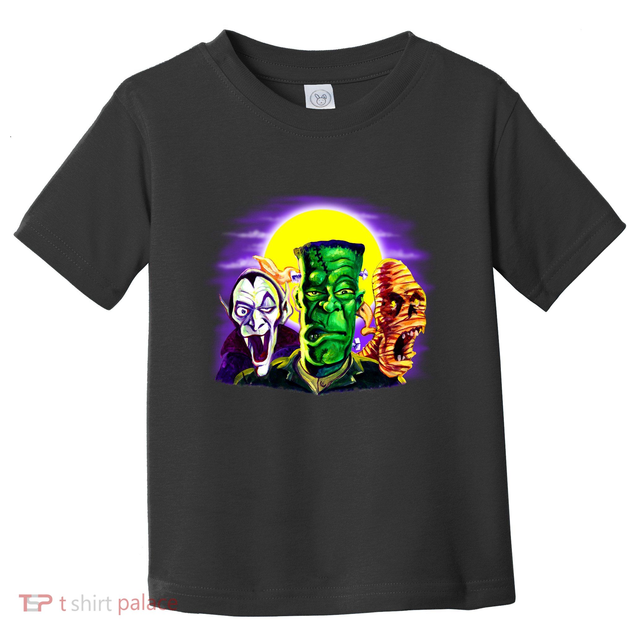 Frankenstein Mummy Three Monsters Toddler T-Shirt