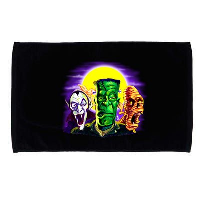 Frankenstein Mummy Three Monsters Microfiber Hand Towel