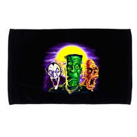 Frankenstein Mummy Three Monsters Microfiber Hand Towel