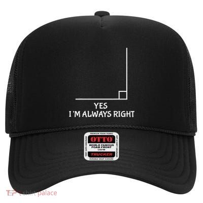 Funny Math Teacher Joke Fun Best Math Quotes High Crown Mesh Back Trucker Hat