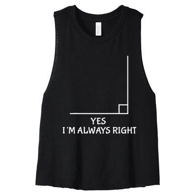 Funny Math Teacher Joke Fun Best Math Quotes Women's Racerback Cropped Tank