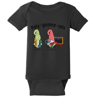 Funny Math Teacher Polygnomeials Algebra Teacher Calculus Baby Bodysuit
