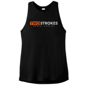 Funny Motocross Two Strokes Mixing Oil Ripping Soil Ladies PosiCharge Tri-Blend Wicking Tank