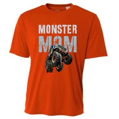 Funny Monster Truck Mom Like Normal Mommy But Wheely Cool Funny Gift Cooling Performance Crew T-Shirt