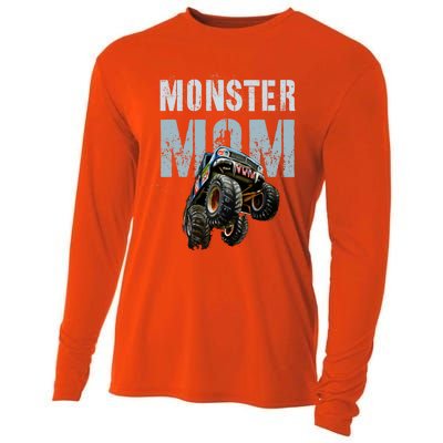 Funny Monster Truck Mom Like Normal Mommy But Wheely Cool Funny Gift Cooling Performance Long Sleeve Crew