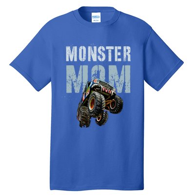 Funny Monster Truck Mom Like Normal Mommy But Wheely Cool Funny Gift Tall T-Shirt