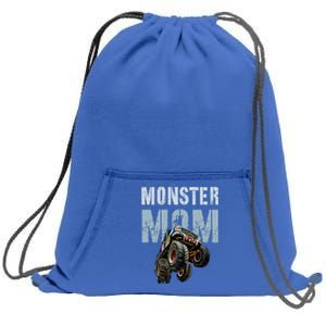 Funny Monster Truck Mom Like Normal Mommy But Wheely Cool Funny Gift Sweatshirt Cinch Pack Bag