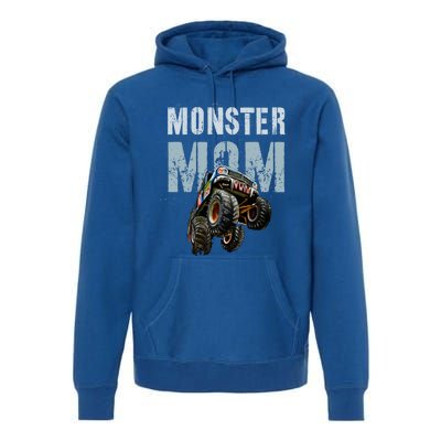 Funny Monster Truck Mom Like Normal Mommy But Wheely Cool Funny Gift Premium Hoodie