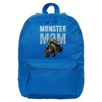 Funny Monster Truck Mom Like Normal Mommy But Wheely Cool Funny Gift 16 in Basic Backpack