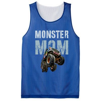 Funny Monster Truck Mom Like Normal Mommy But Wheely Cool Funny Gift Mesh Reversible Basketball Jersey Tank