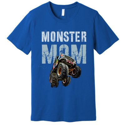 Funny Monster Truck Mom Like Normal Mommy But Wheely Cool Funny Gift Premium T-Shirt