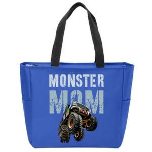 Funny Monster Truck Mom Like Normal Mommy But Wheely Cool Funny Gift Zip Tote Bag