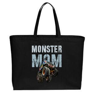 Funny Monster Truck Mom Like Normal Mommy But Wheely Cool Funny Gift Cotton Canvas Jumbo Tote