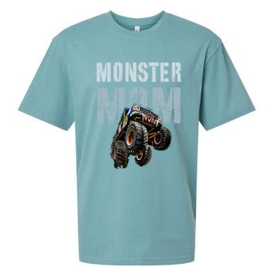 Funny Monster Truck Mom Like Normal Mommy But Wheely Cool Funny Gift Sueded Cloud Jersey T-Shirt