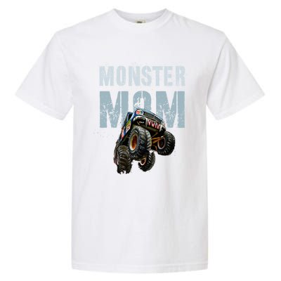 Funny Monster Truck Mom Like Normal Mommy But Wheely Cool Funny Gift Garment-Dyed Heavyweight T-Shirt