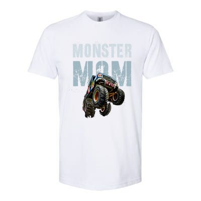 Funny Monster Truck Mom Like Normal Mommy But Wheely Cool Funny Gift Softstyle CVC T-Shirt