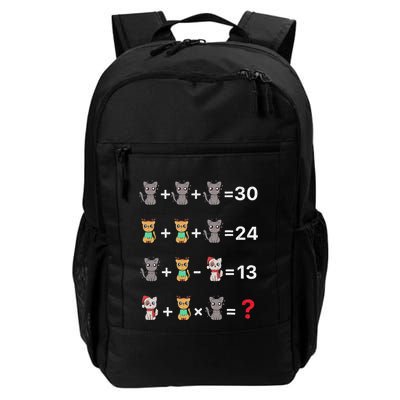Funny Math Teacher Order Of Operations Quiz Cats Xmas Daily Commute Backpack