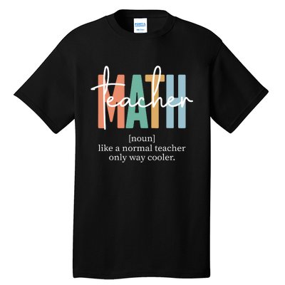 Funny Math Teacher Definition For Women Men Tall T-Shirt