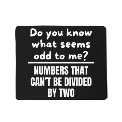 Funny Math Teacher Jokes Mousepad