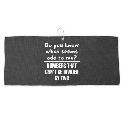 Funny Math Teacher Jokes Large Microfiber Waffle Golf Towel