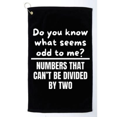 Funny Math Teacher Jokes Platinum Collection Golf Towel