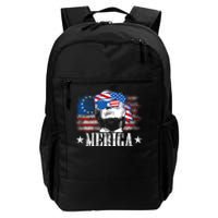 Funny Merica Trump 4th Of July Us American Flag Daily Commute Backpack