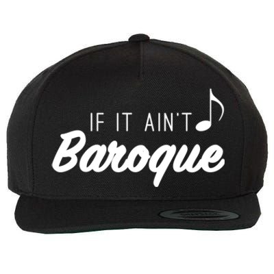 Funny Music Teacher Love Funny Baroque Classic Music Gift Cute Gift Wool Snapback Cap