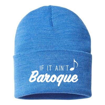 Funny Music Teacher Love Funny Baroque Classic Music Gift Cute Gift Sustainable Knit Beanie