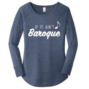 Funny Music Teacher Love Funny Baroque Classic Music Gift Cute Gift Women's Perfect Tri Tunic Long Sleeve Shirt