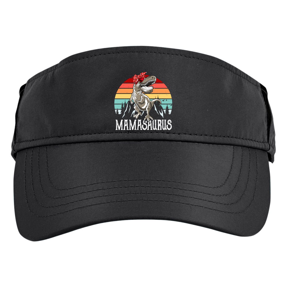 Funny Mamasaurus T Rex Dinosaur Mama Saurus Family Matching Gift Adult Drive Performance Visor