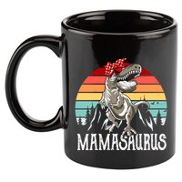 Funny Mamasaurus T Rex Dinosaur Mama Saurus Family Matching Gift 11oz C Handle Ceramic Mug