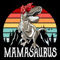Funny Mamasaurus T Rex Dinosaur Mama Saurus Family Matching Gift Drawstring Bag