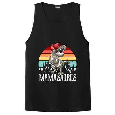 Funny Mamasaurus T Rex Dinosaur Mama Saurus Family Matching Gift PosiCharge Competitor Tank