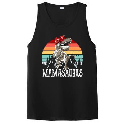 Funny Mamasaurus T Rex Dinosaur Mama Saurus Family Matching Gift PosiCharge Competitor Tank