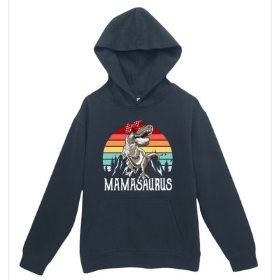 Funny Mamasaurus T Rex Dinosaur Mama Saurus Family Matching Gift Urban Pullover Hoodie