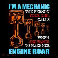 Funny Mechanic The Person Your Girl Calls When She Wants To Make Her Engine Roar Mesh Reversible Basketball Jersey Tank
