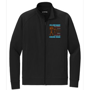 Funny Mechanic The Person Your Girl Calls When She Wants To Make Her Engine Roar Stretch Full-Zip Cadet Jacket