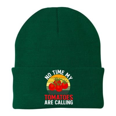 Funny My Tomato Calling Gardener Veggie Pun Tomatoes Foodie Knit Cap Winter Beanie