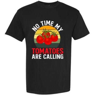 Funny My Tomato Calling Gardener Veggie Pun Tomatoes Foodie Garment-Dyed Heavyweight T-Shirt