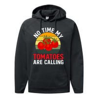 Funny My Tomato Calling Gardener Veggie Pun Tomatoes Foodie Performance Fleece Hoodie