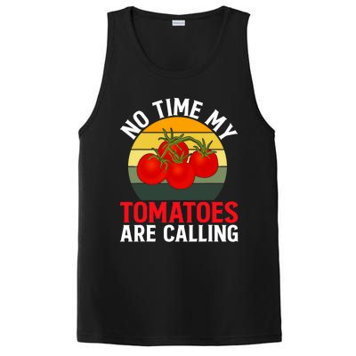 Funny My Tomato Calling Gardener Veggie Pun Tomatoes Foodie PosiCharge Competitor Tank