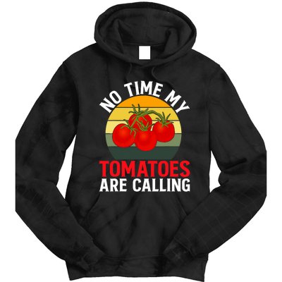 Funny My Tomato Calling Gardener Veggie Pun Tomatoes Foodie Tie Dye Hoodie