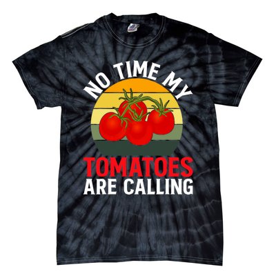 Funny My Tomato Calling Gardener Veggie Pun Tomatoes Foodie Tie-Dye T-Shirt