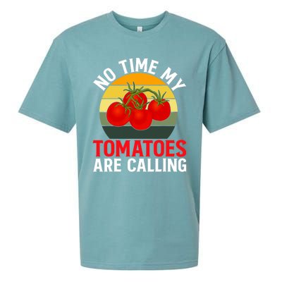 Funny My Tomato Calling Gardener Veggie Pun Tomatoes Foodie Sueded Cloud Jersey T-Shirt