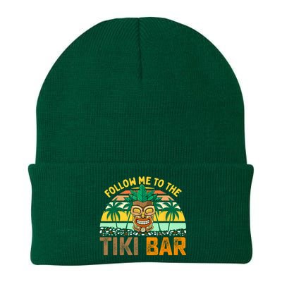 Follow Me To The Tiki Bar Funny Hawaiian Party Men Women Knit Cap Winter Beanie