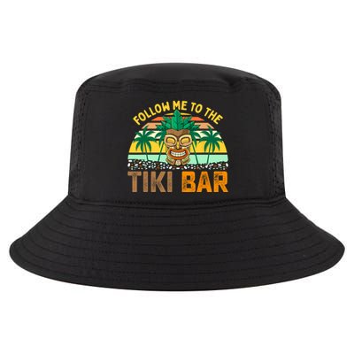 Follow Me To The Tiki Bar Funny Hawaiian Party Men Women Cool Comfort Performance Bucket Hat