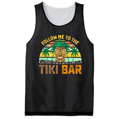 Follow Me To The Tiki Bar Funny Hawaiian Party Men Women Mesh Reversible Basketball Jersey Tank