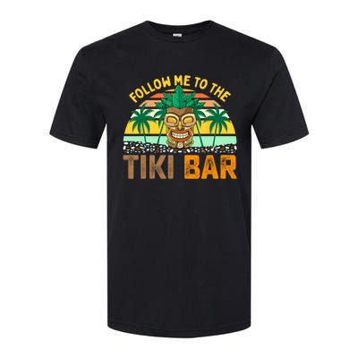 Follow Me To The Tiki Bar Funny Hawaiian Party Men Women Softstyle CVC T-Shirt