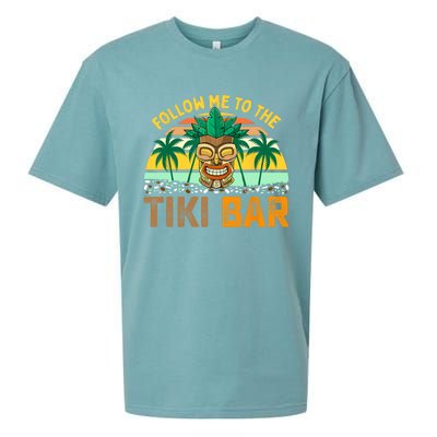 Follow Me To The Tiki Bar Funny Hawaiian Party Men Women Sueded Cloud Jersey T-Shirt