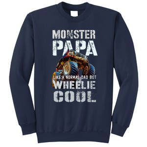 Funny MONSTER TRUCK PAPA Like Normal Dad But Wheelie Cool Sweatshirt